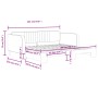Sofá cama nido terciopelo rosa 100x200 cm de vidaXL, Camas y somieres - Ref: Foro24-3197073, Precio: 262,35 €, Descuento: %