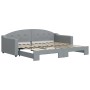 Sofá cama nido tela gris claro 90x200 cm de vidaXL, Camas y somieres - Ref: Foro24-3197530, Precio: 256,07 €, Descuento: %