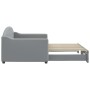 Sofá cama nido tela gris claro 90x200 cm de vidaXL, Camas y somieres - Ref: Foro24-3197530, Precio: 256,07 €, Descuento: %