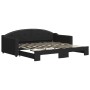 Sofá cama nido tela negro 90x190 cm de vidaXL, Camas y somieres - Ref: Foro24-3197542, Precio: 248,52 €, Descuento: %
