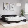 Sofá cama nido con colchón terciopelo negro 90x200 cm de vidaXL, Camas y somieres - Ref: Foro24-3196957, Precio: 446,72 €, De...