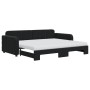Sofá cama nido con colchón terciopelo negro 90x200 cm de vidaXL, Camas y somieres - Ref: Foro24-3196957, Precio: 446,72 €, De...