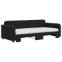 Sofá cama nido con colchón terciopelo negro 90x200 cm de vidaXL, Camas y somieres - Ref: Foro24-3196957, Precio: 446,72 €, De...
