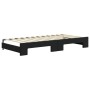 Sofá cama nido con colchón terciopelo negro 90x200 cm de vidaXL, Camas y somieres - Ref: Foro24-3196957, Precio: 446,72 €, De...