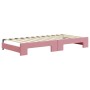 Sofá cama nido con colchón terciopelo rosa 90x200 cm de vidaXL, Camas y somieres - Ref: Foro24-3196956, Precio: 511,65 €, Des...