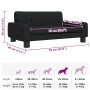 Cama para perros de tela negra 70x45x30 cm en Camas para perros | Comprar online en Foru.es