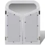 Tocador con espejo 3 en 1 taburete y 2 cajones blanco de vidaXL, Tocadores para dormitorios - Ref: Foro24-241003, Precio: 137...