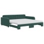 Sofá cama nido con colchón terciopelo verde oscuro 100x200 cm de vidaXL, Camas y somieres - Ref: Foro24-3196962, Precio: 432,...