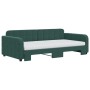 Sofá cama nido con colchón terciopelo verde oscuro 100x200 cm de vidaXL, Camas y somieres - Ref: Foro24-3196962, Precio: 432,...