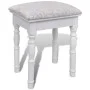 Tocador con espejo 3 en 1 taburete y 2 cajones blanco de vidaXL, Tocadores para dormitorios - Ref: Foro24-241003, Precio: 137...