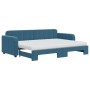 Sofá cama nido con colchón terciopelo azul 80x200 cm de vidaXL, Camas y somieres - Ref: Foro24-3196945, Precio: 442,56 €, Des...