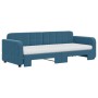 Sofá cama nido con colchón terciopelo azul 80x200 cm de vidaXL, Camas y somieres - Ref: Foro24-3196945, Precio: 442,56 €, Des...