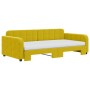 Sofá cama nido con colchón terciopelo amarillo 100x200 cm de vidaXL, Camas y somieres - Ref: Foro24-3196965, Precio: 435,68 €...