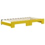 Sofá cama nido con colchón terciopelo amarillo 100x200 cm de vidaXL, Camas y somieres - Ref: Foro24-3196965, Precio: 435,68 €...