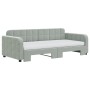 Sofá cama nido con colchón terciopelo gris claro 90x190 cm de vidaXL, Camas y somieres - Ref: Foro24-3196966, Precio: 411,00 ...