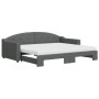 Sofá cama nido con colchón tela gris oscuro 90x200 cm de vidaXL, Camas y somieres - Ref: Foro24-3197549, Precio: 425,16 €, De...