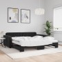 Sofá cama nido con colchón terciopelo negro 100x200 cm de vidaXL, Camas y somieres - Ref: Foro24-3196964, Precio: 446,94 €, D...