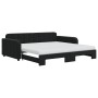 Sofá cama nido con colchón terciopelo negro 100x200 cm de vidaXL, Camas y somieres - Ref: Foro24-3196964, Precio: 446,94 €, D...
