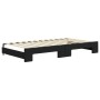 Sofá cama nido con colchón terciopelo negro 100x200 cm de vidaXL, Camas y somieres - Ref: Foro24-3196964, Precio: 446,94 €, D...