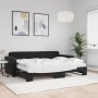 Sofá cama nido con colchón terciopelo negro 80x200 cm de vidaXL, Camas y somieres - Ref: Foro24-3196950, Precio: 443,94 €, De...
