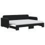 Sofá cama nido con colchón terciopelo negro 80x200 cm de vidaXL, Camas y somieres - Ref: Foro24-3196950, Precio: 443,94 €, De...