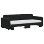 Sofá cama nido con colchón terciopelo negro 80x200 cm de vidaXL, Camas y somieres - Ref: Foro24-3196950, Precio: 443,94 €, De...