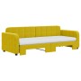 Sofá cama nido con cajones terciopelo amarillo 80x200 cm de vidaXL, Camas y somieres - Ref: Foro24-3196951, Precio: 410,58 €,...