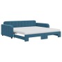 Sofá cama nido con colchón terciopelo azul 100x200 cm de vidaXL, Camas y somieres - Ref: Foro24-3196959, Precio: 435,35 €, De...