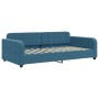 Sofá cama nido con colchón terciopelo azul 100x200 cm de vidaXL, Camas y somieres - Ref: Foro24-3196959, Precio: 435,35 €, De...