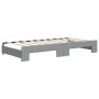 Sofá cama nido con colchón tela gris claro 90x190 cm de vidaXL, Camas y somieres - Ref: Foro24-3197558, Precio: 416,23 €, Des...