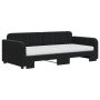 Sofá cama nido con colchón terciopelo negro 90x190 cm de vidaXL, Camas y somieres - Ref: Foro24-3196968, Precio: 417,45 €, De...