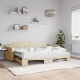 Sofá cama nido con colchón tela crema 80x200 cm de vidaXL, Camas y somieres - Ref: Foro24-3197547, Precio: 421,79 €, Descuent...
