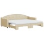 Sofá cama nido con colchón tela crema 80x200 cm de vidaXL, Camas y somieres - Ref: Foro24-3197547, Precio: 421,79 €, Descuent...