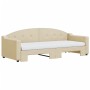 Sofá cama nido con colchón tela crema 80x200 cm de vidaXL, Camas y somieres - Ref: Foro24-3197547, Precio: 421,79 €, Descuent...