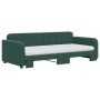 Sofá cama nido con colchón terciopelo verde oscuro 90x200 cm de vidaXL, Camas y somieres - Ref: Foro24-3196955, Precio: 469,8...