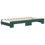 Sofá cama nido con colchón terciopelo verde oscuro 90x200 cm de vidaXL, Camas y somieres - Ref: Foro24-3196955, Precio: 469,8...