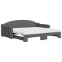 Sofá cama nido con colchón tela gris oscuro 90x190 cm de vidaXL, Camas y somieres - Ref: Foro24-3197559, Precio: 410,72 €, De...