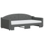 Sofá cama nido con colchón tela gris oscuro 90x190 cm de vidaXL, Camas y somieres - Ref: Foro24-3197559, Precio: 410,72 €, De...