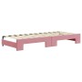 Sofá cama nido con colchón terciopelo rosa 80x200 cm de vidaXL, Camas y somieres - Ref: Foro24-3196949, Precio: 428,18 €, Des...