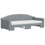 Sofá cama nido con colchón tela gris claro 90x200 cm de vidaXL, Camas y somieres - Ref: Foro24-3197548, Precio: 442,38 €, Des...