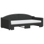 Sofá cama nido con colchón tela negro 90x200 cm de vidaXL, Camas y somieres - Ref: Foro24-3197550, Precio: 447,24 €, Descuent...