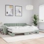 Sofá cama nido con colchón terciopelo gris claro 80x200 cm de vidaXL, Camas y somieres - Ref: Foro24-3196946, Precio: 472,02 ...
