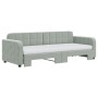 Sofá cama nido con colchón terciopelo gris claro 80x200 cm de vidaXL, Camas y somieres - Ref: Foro24-3196946, Precio: 472,02 ...