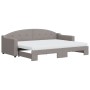 Sofá cama nido con colchón tela gris taupe 80x200 cm de vidaXL, Camas y somieres - Ref: Foro24-3197546, Precio: 421,52 €, Des...