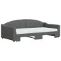 Ausziehbares Schlafsofa mit dunkelgrauer Stoffmatratze 100x200 cm von vidaXL, Betten und Lattenroste - Ref: Foro24-3197554, P...