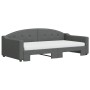 Sofá cama nido con colchón tela gris oscuro 100x200 cm de vidaXL, Camas y somieres - Ref: Foro24-3197554, Precio: 436,11 €, D...