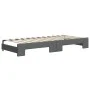 Ausziehbares Schlafsofa mit dunkelgrauer Stoffmatratze 100x200 cm von vidaXL, Betten und Lattenroste - Ref: Foro24-3197554, P...