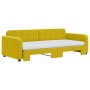 Sofá cama nido con colchón terciopelo amarillo 90x200 cm de vidaXL, Camas y somieres - Ref: Foro24-3196958, Precio: 447,98 €,...