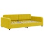 Sofá cama nido con colchón terciopelo amarillo 90x200 cm de vidaXL, Camas y somieres - Ref: Foro24-3196958, Precio: 447,98 €,...