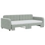 Sofá cama nido con colchón terciopelo gris claro 90x200 cm de vidaXL, Camas y somieres - Ref: Foro24-3196953, Precio: 441,86 ...